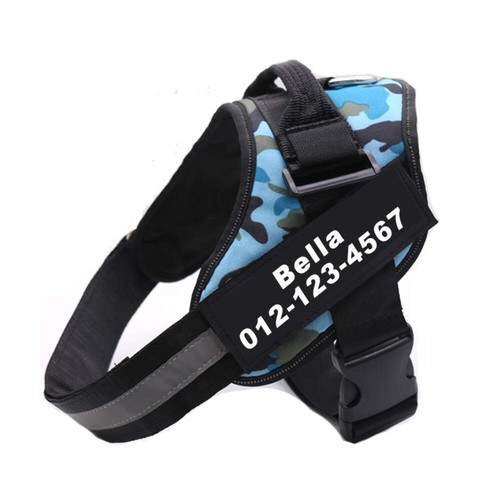 Personalised No Pull Dog Harness XXXS - XXL Small Medium Large Dogs Reflective - Picture 92 of 99