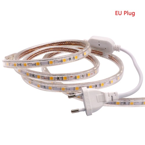 5050 LED Strip AC220V 240V 60LED/m Waterproof IP65 Garden Decking Kitchen Lights - Picture 3 of 18