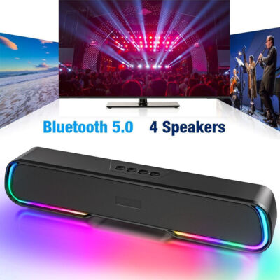 Bluetooth Wireless BT Sound Bar Speaker System Subwoofer TV Home Theate Soundbar