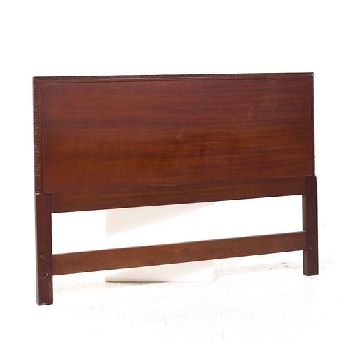 Frank Lloyd Wright for Heritage Henredon 'Taliesin' MCM Mahogany Full Headboard - Picture 1 of 5