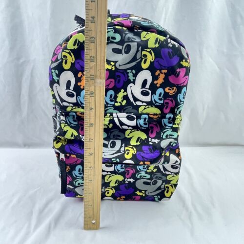 Disney Parks Authentic Mickey Mouse Rucksack schwarz Regenbogen Vinyl 16" - Bild 14 von 14