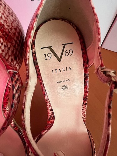 Sandalias mujer Versace 19.69 CORALIE ROSSO botines negro talla 38 - Imagen 5 de 7