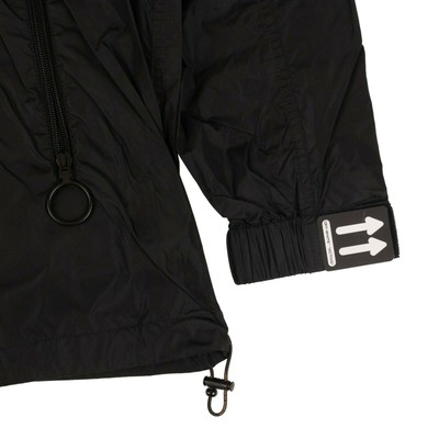 NWT OFF WHITE c/o VIRGIL ABLOH Black Logo Print Windbreaker