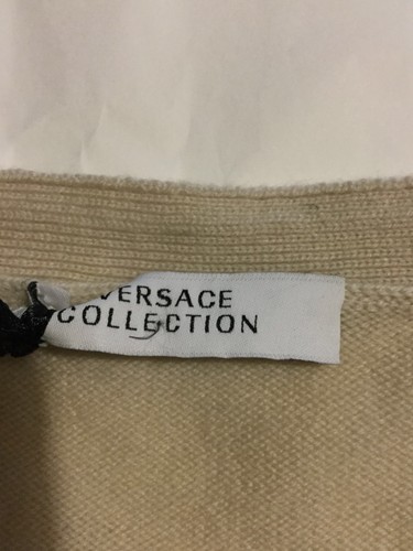 NEW VERSACE COLLECTION Wool V-Neck Sweater - 44" Chest - Picture 4 of 6