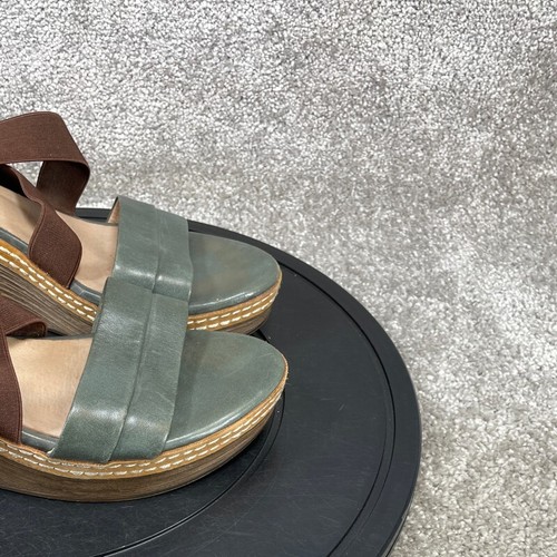 Pikolinos Sandals Womens Size 9.5 Strappy Brown Leather Wedge Heel - Picture 6 of 12