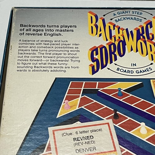 Backwords Board Game 1988 Random House - Picture 5 of 7