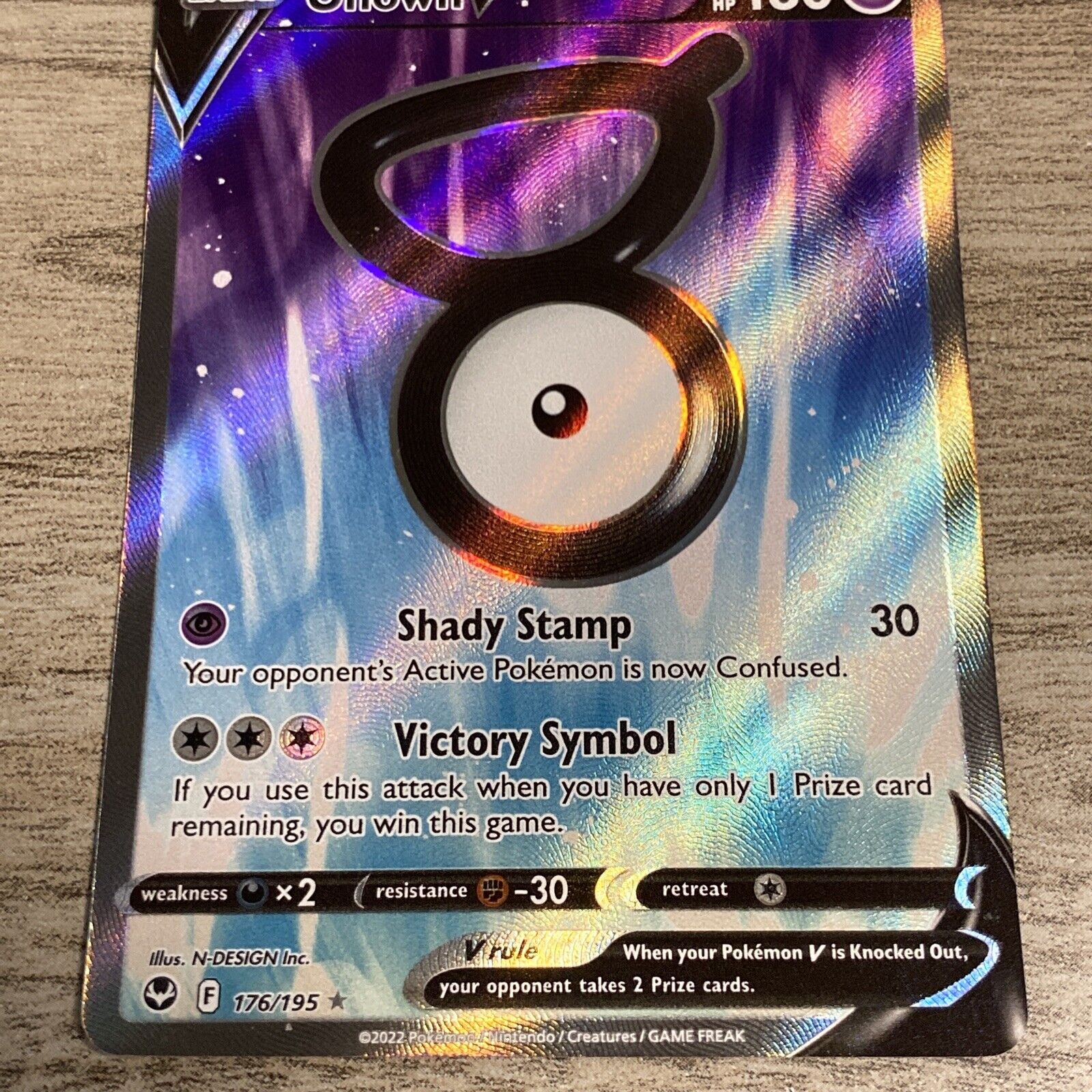 Pokemon Trading Card Game 177/195 Unown V : Rare Ultra Card : SWSH-12 Silver  Tempest - Trading Card Games from Hills Cards UK