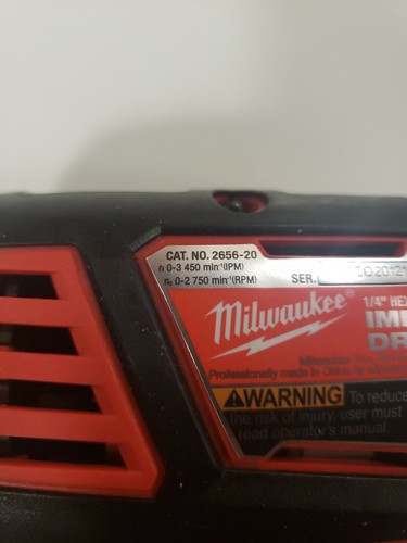 NEW Milwaukee 2656-20 1/4" M18 Cordless Battery Hex Impact Driver 18 Volt 18V - Picture 2 of 7