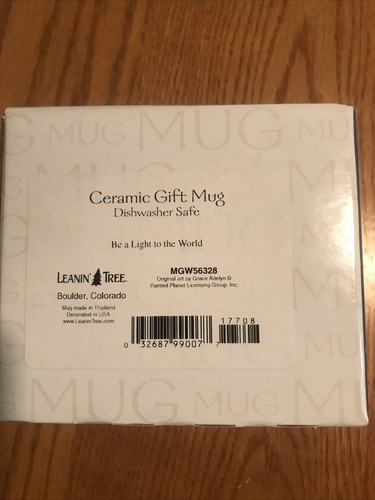 Taza de regalo de cerámica Be a Light to the World arte original Grace Adelyn 12 OZ 3,75 pulgadas - Imagen 6 de 6