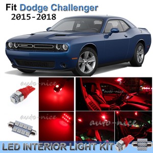 Details About For 2015 2017 Dodge Challenger Brilliant Red Interior Led Lights Kit 13 Pieces