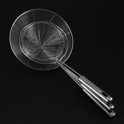 Kitchen Tool Spider 3X Mesh Strainer Spoon Handle Pasta Maker Fried - Picture 5 of 8