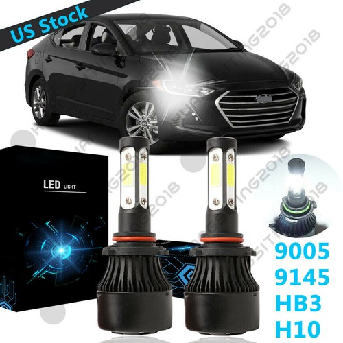 4Side 9005 HB3 LED Headlight Bulb Low Beam 6000K For Hyundai Elantra 2017-2018 - Bild 2 von 12