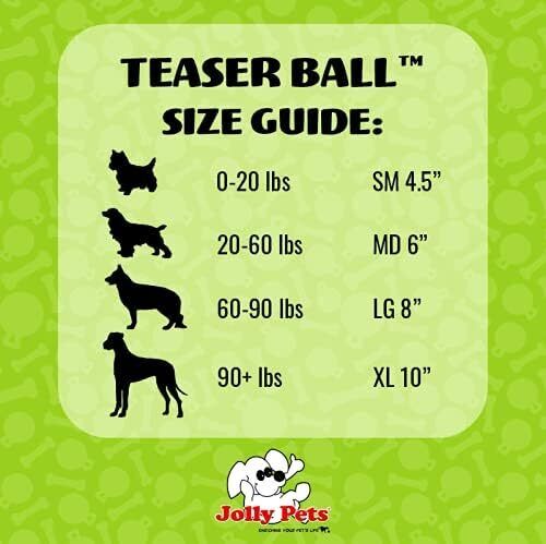 Jolly Pets Teaser Ball Dog Toy, Extra Large/10 Inches, Purple, X - Large/10 - Picture 4 of 4