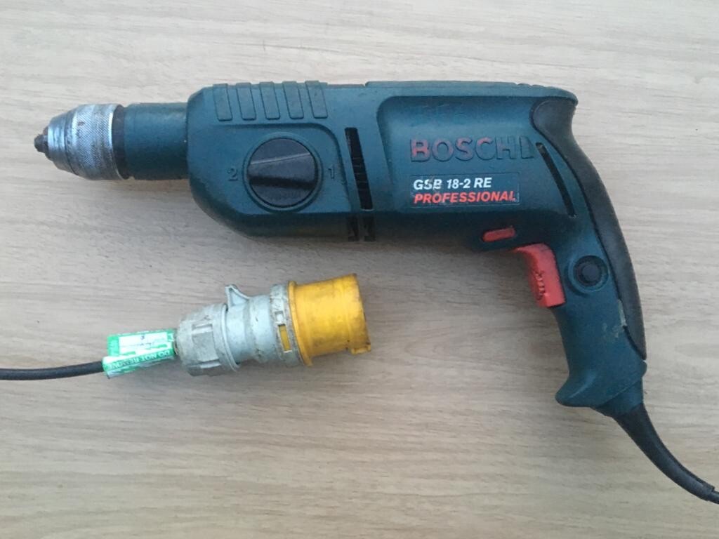 BOSCH GSB 18 2 RE PROFESSIONAL 110V KEYLESS CHUCK 2 SPEED DRILL eBay