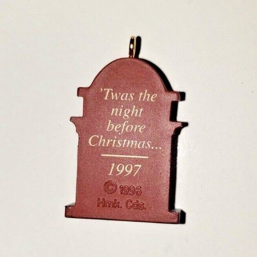 Hallmark Keepsake Miniatura Ornamento 1997 Listo para Santa Chimenea - Nuevo - Imagen 3 de 5