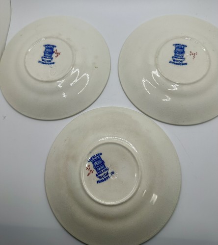 English Copeland Spode Bude Pattern Coffee/Tea Cups & Saucers 2 Cups/3 Saucers - Picture 15 of 18