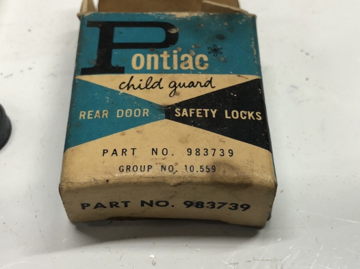 NOS Original Vintage PONTIAC Child Guard Safety Locks NIB