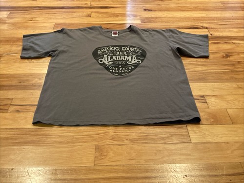 ALABAMA The Hits Tour Concert Gray T-Shirt Country Music Mens XL Made in the USA - Picture 7 of 12
