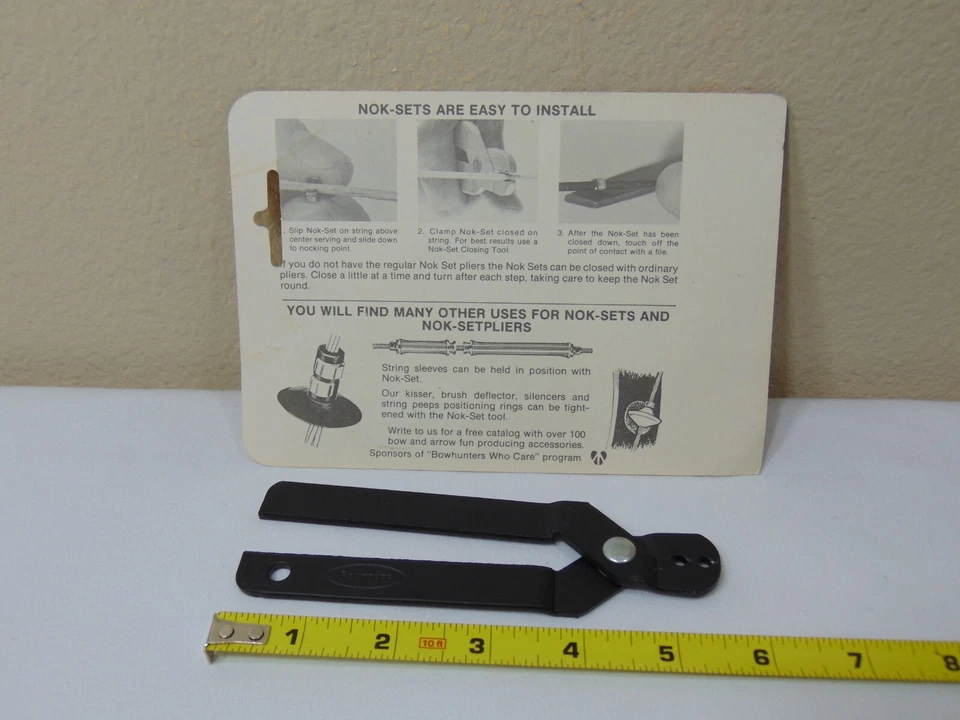 SAUNDERS ARCHERY NOCKING PLIERS NOK NOCK POINT PLIERS BOWSTRING TOOL - Image 3 of 4