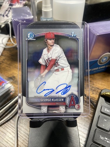 2025 Bowman Chrome George Klassen #CPA-GK Autograph 1st Bowman Angels - Bild 1 von 2