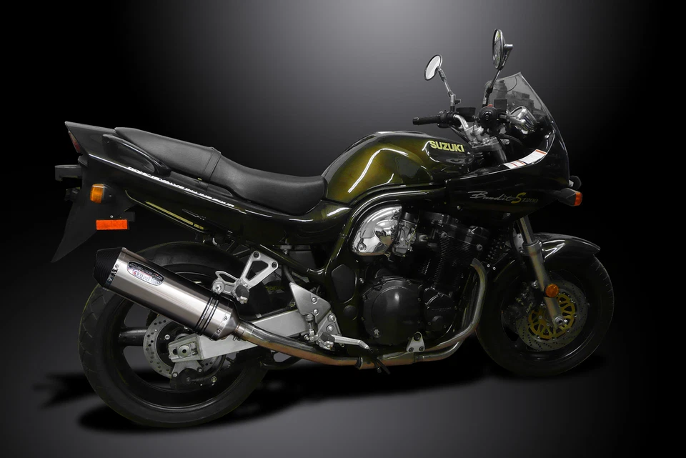 Suzuki GSF1200 Bandit 1995-05 Slip On 13.5" X-Oval Stainless Exhaust Muffler Kit - Image 2 of 4