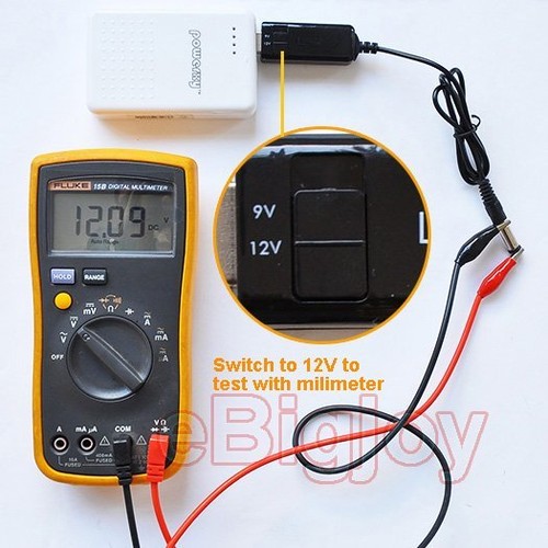 Convertisseur de tension USB 5V vers 9V 1,5A/12V 1,2A amplificateur 5,5 x 2,1/2,5 transformateur - Photo 3/5