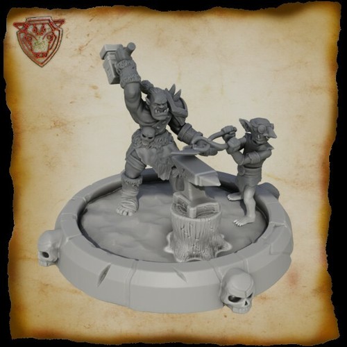 Ork warband mini for 28mm tabletop gamin D&D mordheim WFB Oathmark malifaux orcs - 第 8/15 張圖片