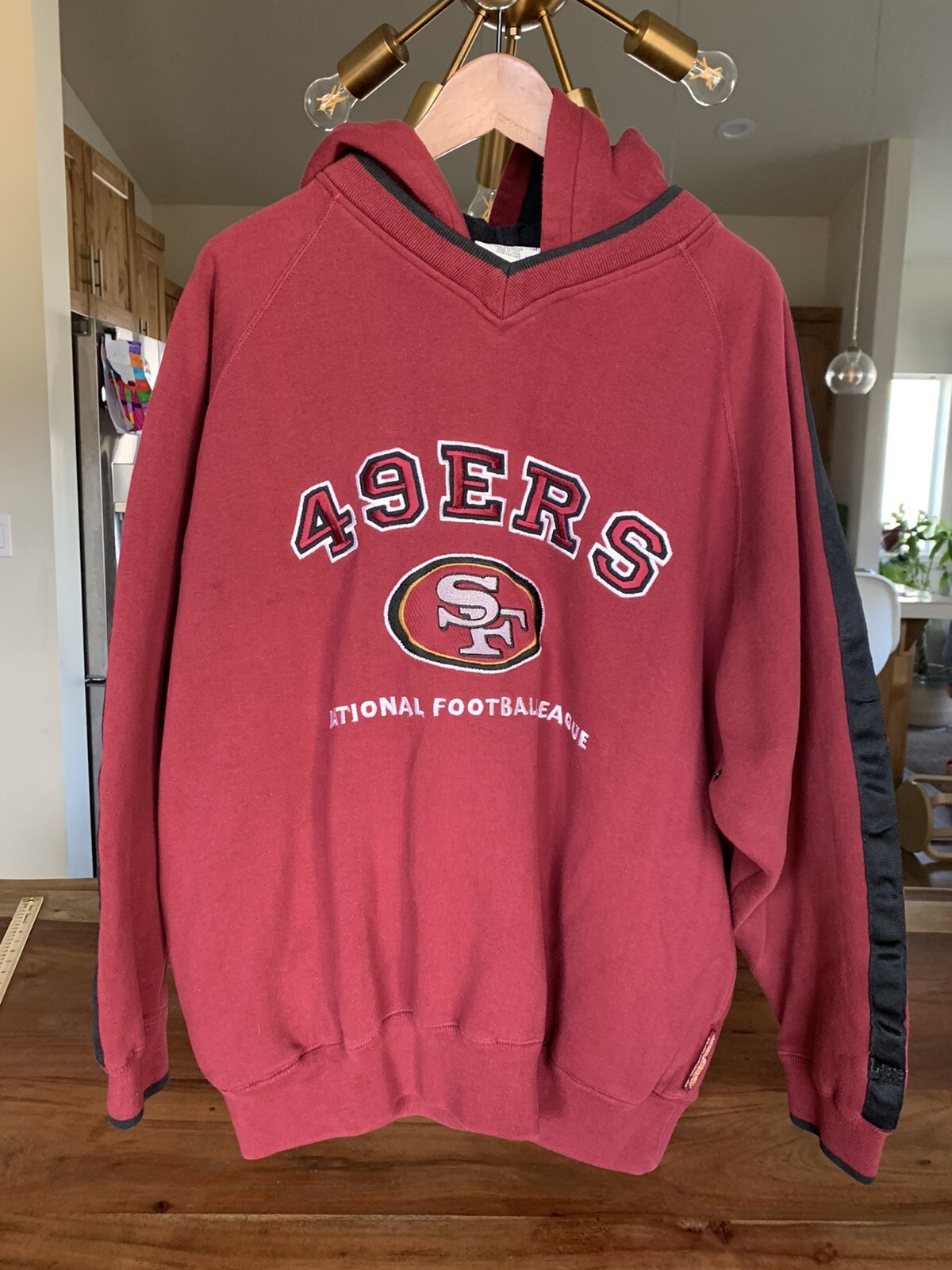 Vintage Lee Sport San Francisco 49ers Hooded Sweatshirt XL 90s