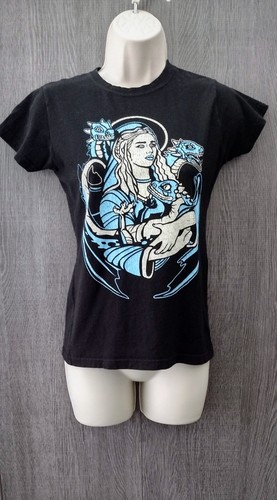 Game Of Thrones Daenerys Targaryen Black T-Shirt Size S - 第 1/7 張圖片