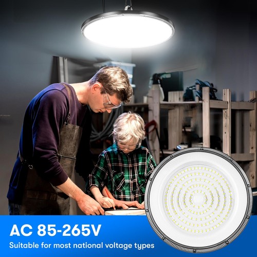 UFO LED Hallenbeleuchtung Deckenstrahler Werkstattleuchte Industrielampe Lamp DE - Bild 128 von 224