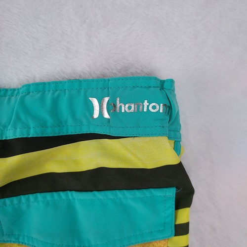 Hurley Phantom Boardshirts 28 Herren 9" Schrittlänge mehrfarbig Streifen pink orange - Bild 13 von 14