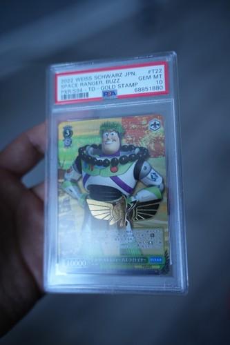Weiss Schwarz PIXAR Space Ranger Buzz Lightyear Foil Stamp SP PXR/S94-T22 PSA10 - Picture 3 of 4