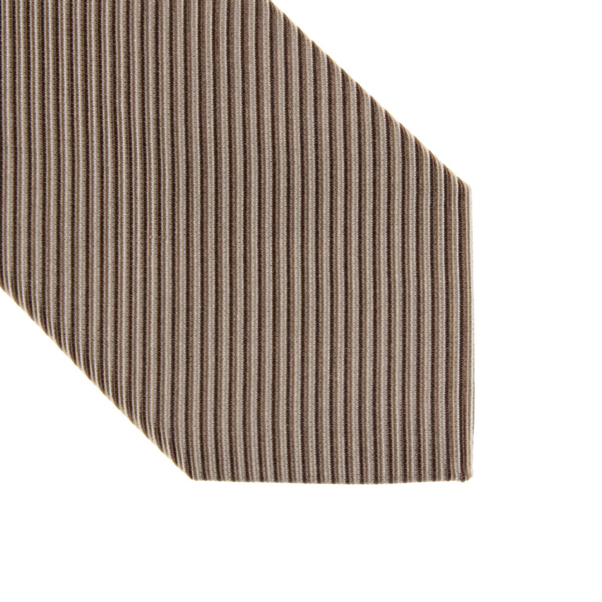 Tom Ford NWT Silk/Cotton Blend Neck Tie in Brown/Tan/Beige