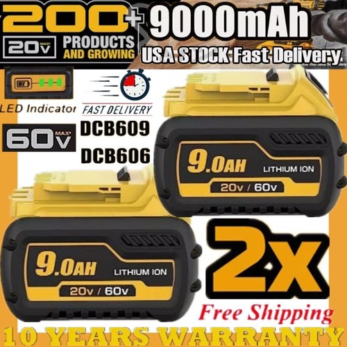 60 Volt For DEWALT DCB609 20V 60V MAX 9Ah Lithium-ion Battery Replacement DCB606 - Picture 22 of 25