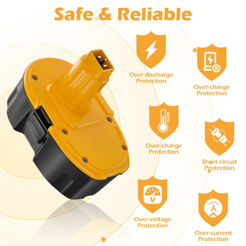 2X 18V For Dewalt 18 VOLT DC9096 DC9098 NiMh Battery DC9099 Replace DC9181 JO US - Picture 7 of 11