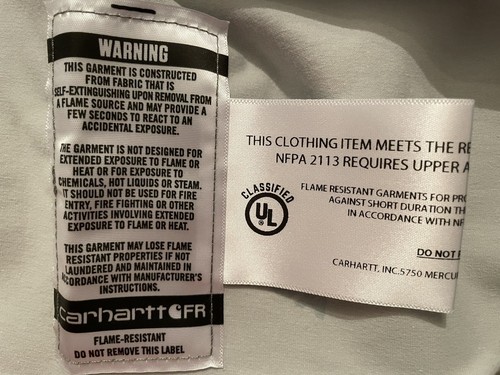 NWT Carhartt FR Force Long Sleeve RELAXED FIT T-Shirt in Gray (Size Medium) - Picture 6 of 8
