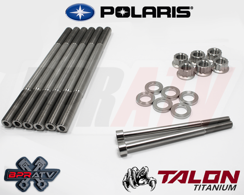18-20 Polaris Ranger XP 1000 COMPLETE Titanium Cylinder Head Bolts Kit Stud Kit - Bild 1 von 15
