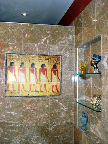 8 x 6 Arte Antiguo Egipto Moda Hombres Cerámica Mural Salpicadero Baño Azulejos #95 - Imagen 2 de 2