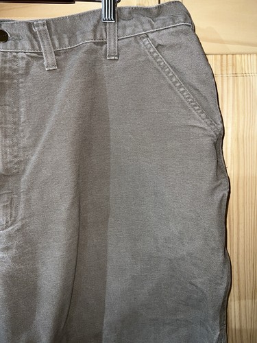 CARHARTT Tan Jeans Dungaree Fit Size 44x32 Carpenter Jeans Denim Casual Work - Picture 6 of 14