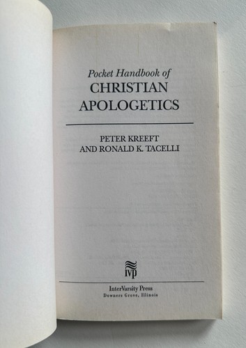 Peter Kreeft & Ronald Tacelli POCKET HANDBOOK OF CHRISTIAN APOLOGETICS Paperback - Imagen 7 de 7