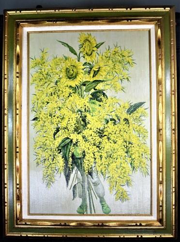 Charles Baskerville MEXICAN BOUQUET Framed Oil Painting Repro on Textured Canvas - Bild 1 von 9