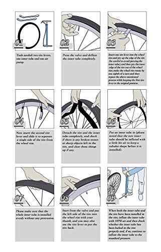 Confezione da 2 Tubo Bici 26 Pollici 26x2.125 26x2.20 26x2.25 26x2.30 26x2.35 26x2.40... - Foto 6 di 6