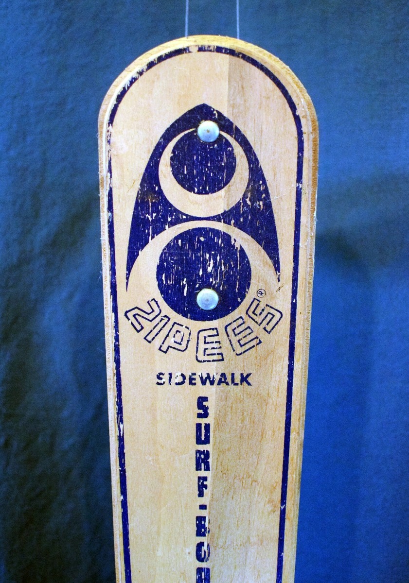 【超レア】1960'ビンテージSIDEWALK SURFBOARDスケートボード Classic! ~ 1960's Era / Zipees / Sidewalk Surfboard / Wooden