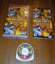 Untold Legends: Brotherhood Of The Blade PSP Game Complete With Manual