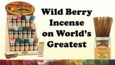 Wildberry Incense Stick Bundle 100 Sticks Per Pack - 10.5" -CHOOSE SCENT 