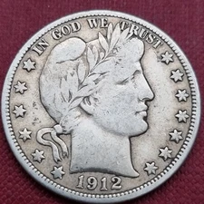 1912 Barber Half Dollar 50c Better Grade #60220