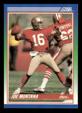 1990 Score #1 Joe Montana San Francisco 49ers
