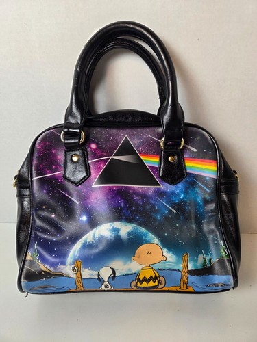 Snoopy and charlie brown pink floyd side of the moon purse - Picture 7 of 9