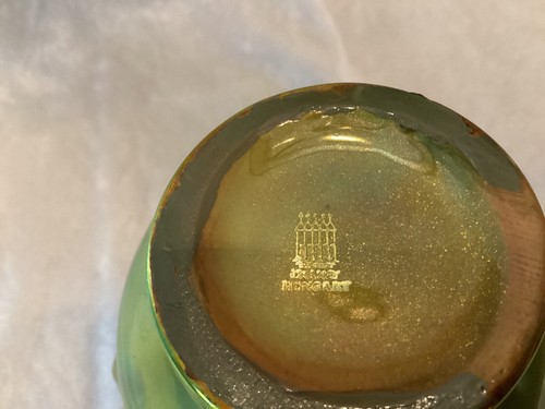 Zsolnay Hungary - Pitcher - Eosin Luster Glaze - Green - Harvest - Picture 8 of 8