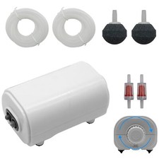 Professional Aquarium Air Pump 2 Air Outlets 100-600 Gallon 108-260GPH Quiet